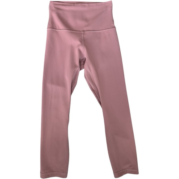 LULULEMON Align Crop 21" Leggings Spiced Chai High Rise Yoga Pant Tights Pink 2 - Picture 7 of 11
